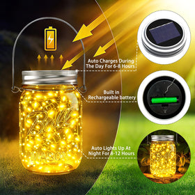 ZNYCYE copper-wire DIY light inside jars enabling shape customization