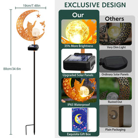 ZNYCYE warm white LED glass sphere creates reflective night-time effects