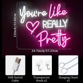Zoaept USB powered neon with dimmer for adjustable brightness.