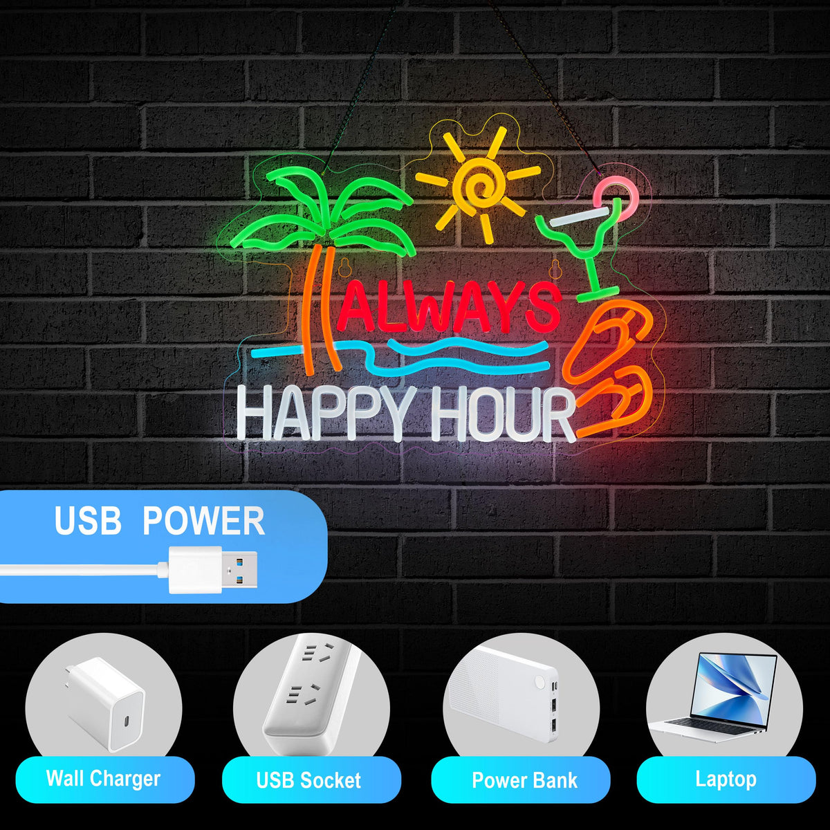 ZODZ gift-ready neon sign backed by a 1 year warranty for gifting.