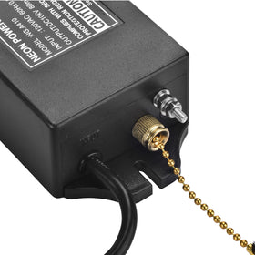 ZODZ UL-approved neon power supply ensuring safe operation in US and Canada.