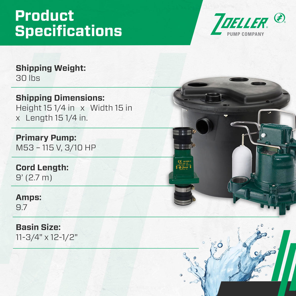 Zoeller 105001 wastewater handling supports kitchens without gravity drainage