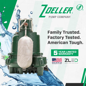Zoeller M63 basement-installation demonstrates reliable water removal