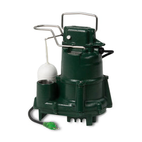 Zoeller M98 Flow-Mate sump pump front view showing durable construction