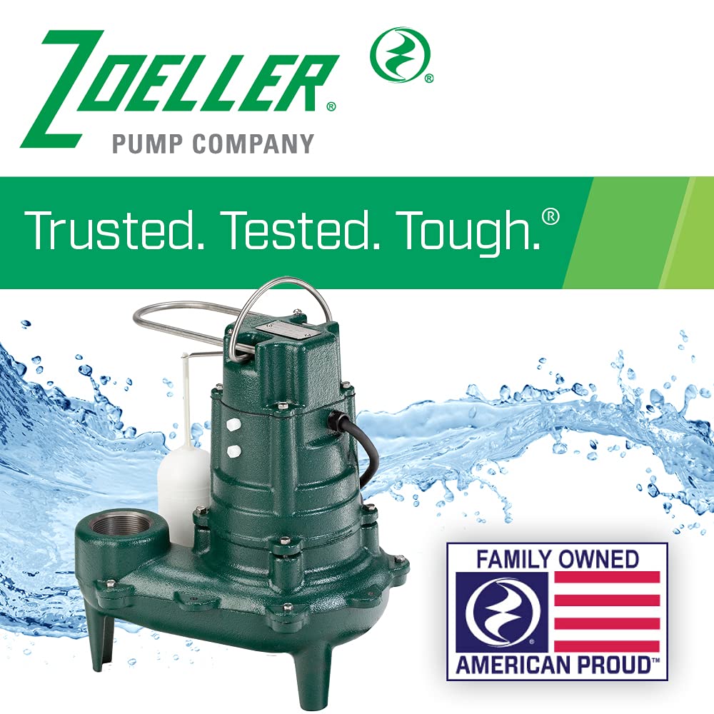 Zoeller Waste-Mate 267-0001 submersible system assembled for reliable basement pumping.