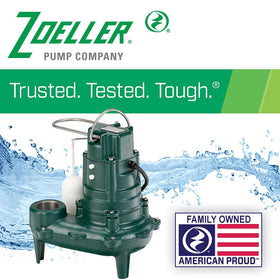 Zoeller Waste-Mate 267-0001 submersible system assembled for reliable basement pumping.