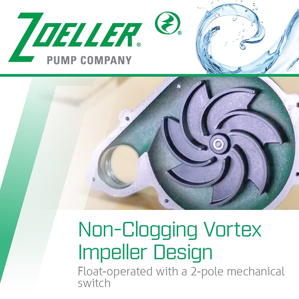 Zoeller Waste-Mate 267-0001 floating switch enabling automatic operation.