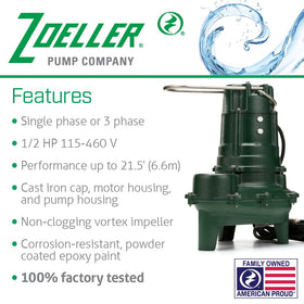 Zoeller Waste-Mate 267-0001 switch mechanism demonstrates reliable automatic control.
