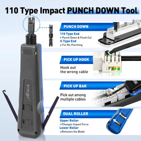 ZOERAX 110-88 punch-down tool makes clean terminations fast