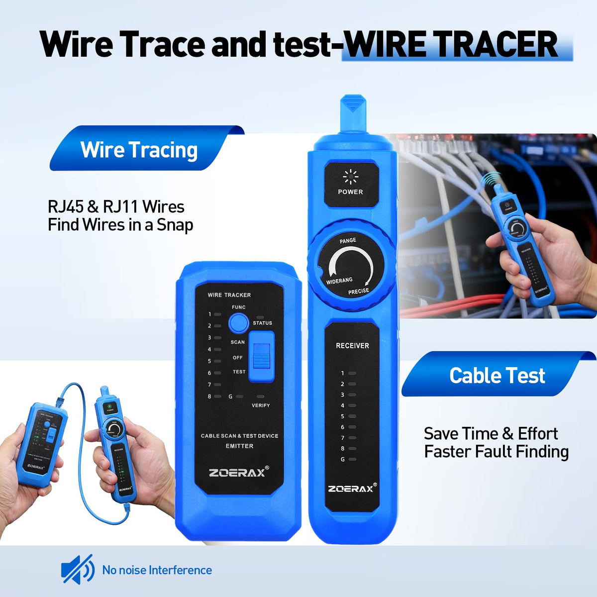 ZOERAX network stripper and cutter for clean, consistent wire prep