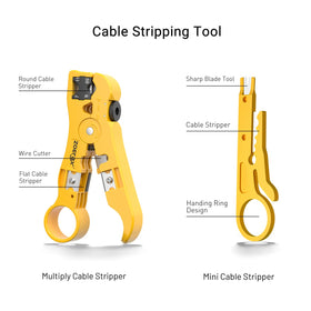 ZOERAX punch-down tool with stripping suite for precise installs