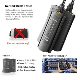 ZOERAX RJ45 pass-through connectors for quick terminations