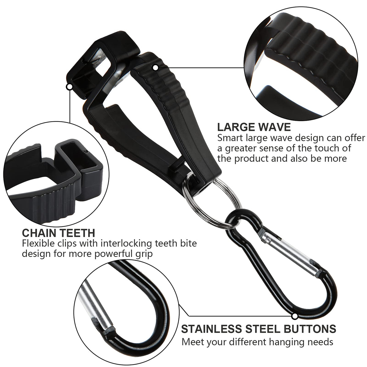 Detachable ZOEYES clip demonstrates versatile attachment options.