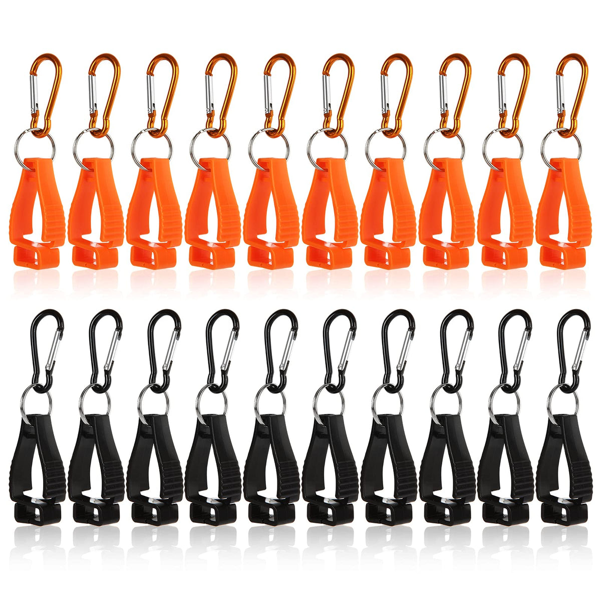 ZOEYES glove clips on a belt loop in black for secure hands-free access.