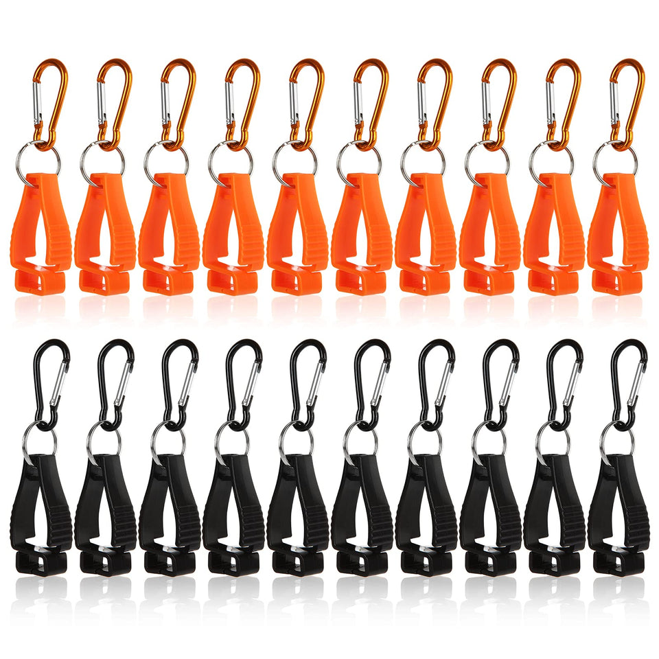ZOEYES glove clips on a belt loop in black for secure hands-free access.