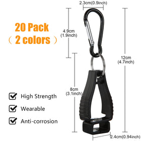 ZOEYES orange glove clips keep gloves ready during outdoor work.
