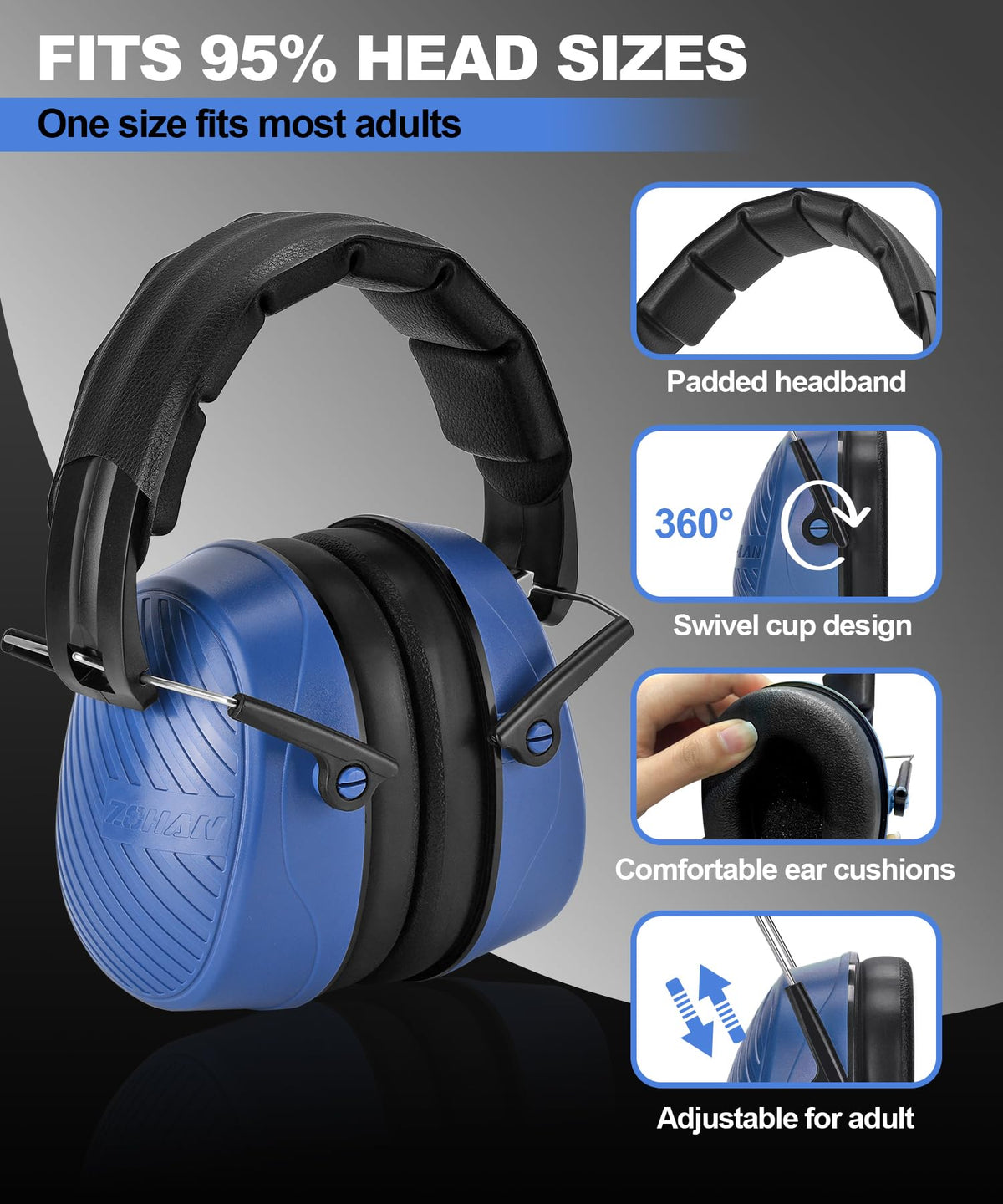 ZOHAN 019 adjustable headband demonstrates secure, customizable fit.