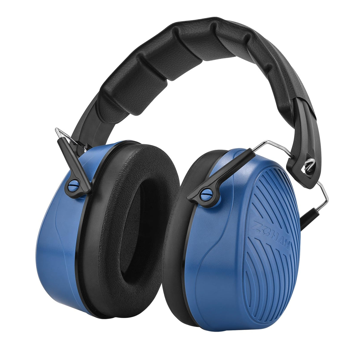 ZOHAN 019 noise cancelling earmuffs close-up showing comfortable ear protection for loud sites.