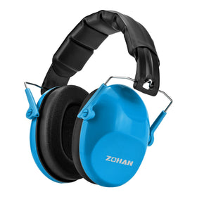ZOHAN 032 blue kids headphones with 25 dB NRR for safer listening