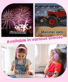 ZOHAN EM030 pink kids ear protection supports sensory-friendly outings