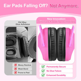 ZOHAN Kids Ear Protection 2Pack adjustable headband for growing kids and a comfortable seal.