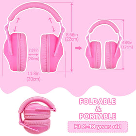 ZOHAN Kids Ear Protection 2Pack bright colors appeal to kids.