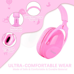 ZOHAN Kids Ear Protection 2Pack thick ear pads provide lasting comfort.
