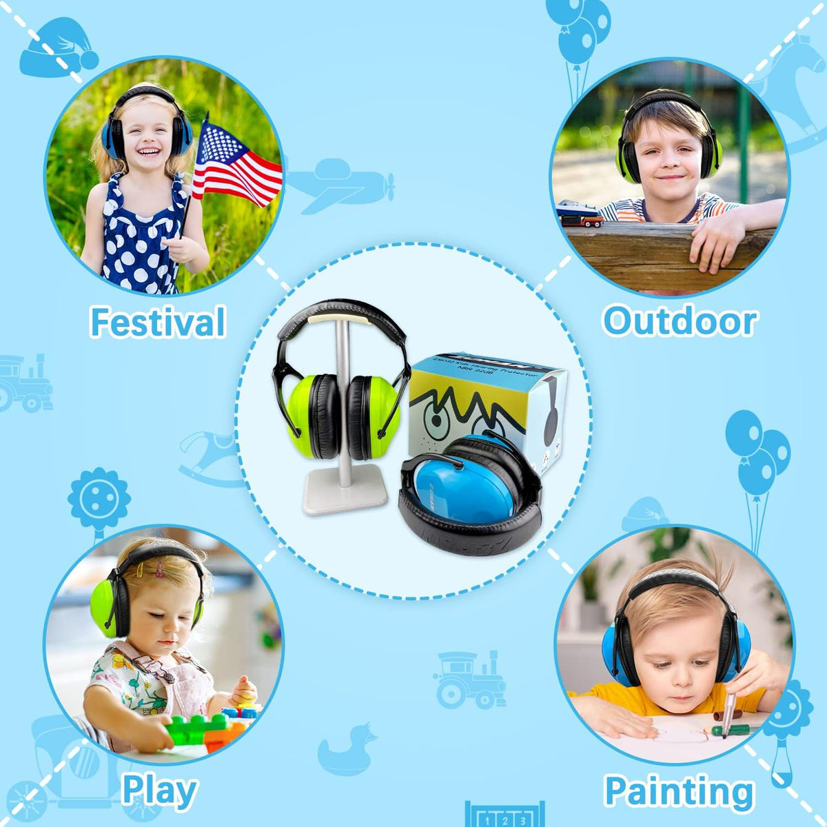 ZOHAN adjustable headband ensures a secure, growing-friendly fit.