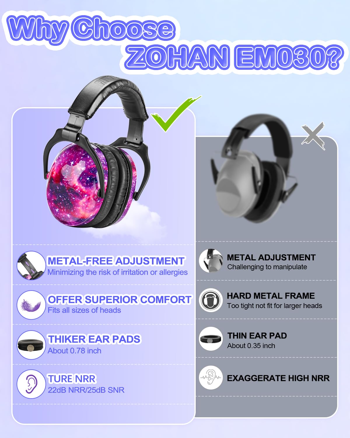 ZOHAN Nebula close-up showing soft padding for kid comfort.