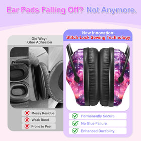 ZOHAN kids ear protection Rap pattern, stylish safety for events.