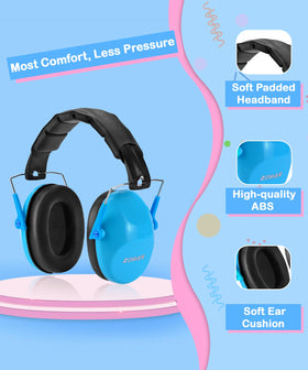 ZOHAN Kids headphones 360 swivel earcups for flexible fit.
