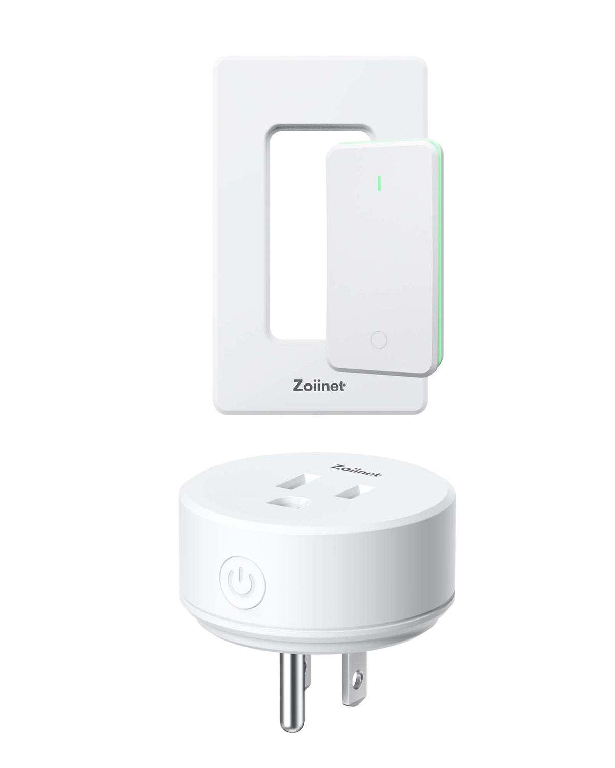 Zoiinet remote control outlet plug for effortless wireless power in any room.