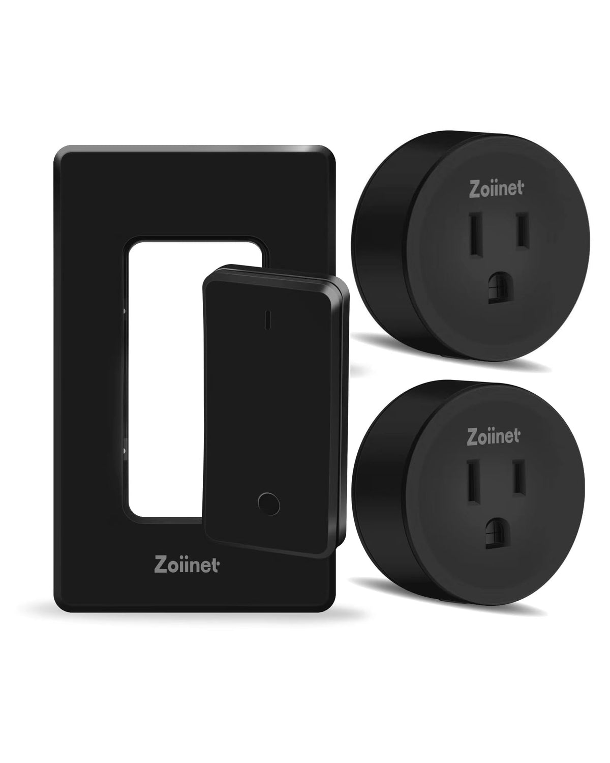 Zoiinet remote outlet switch with buckle design for portable control.