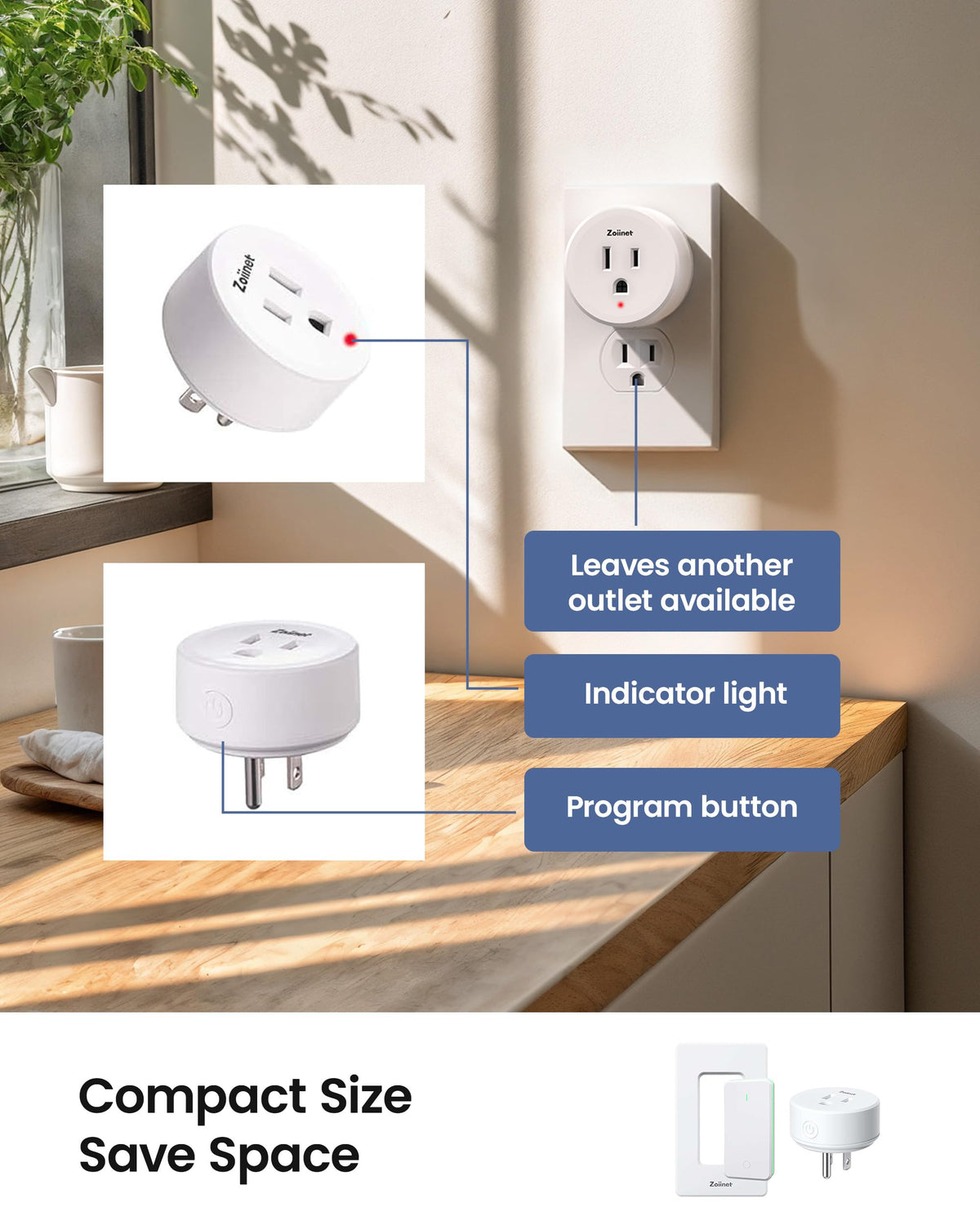 Zoiinet wireless range up to 300 ft through walls.