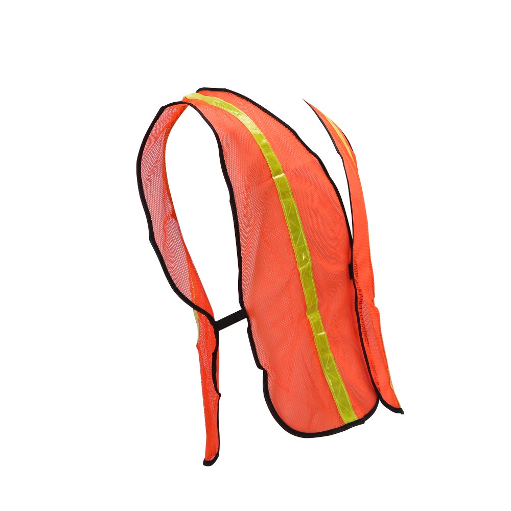 Close-up of reflective strips on Zojo vest for enhanced nighttime visibility