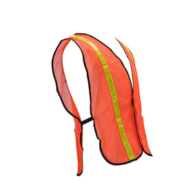 Close-up of reflective strips on Zojo vest for enhanced nighttime visibility