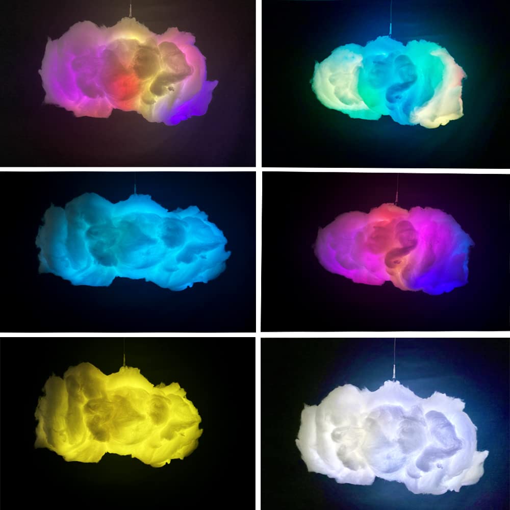 ZOKON cloud light mounted on ceiling using buckles for dramatic backdrop