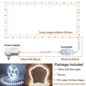ZOKON dimmer controller showing adjustable brightness for makeup lighting