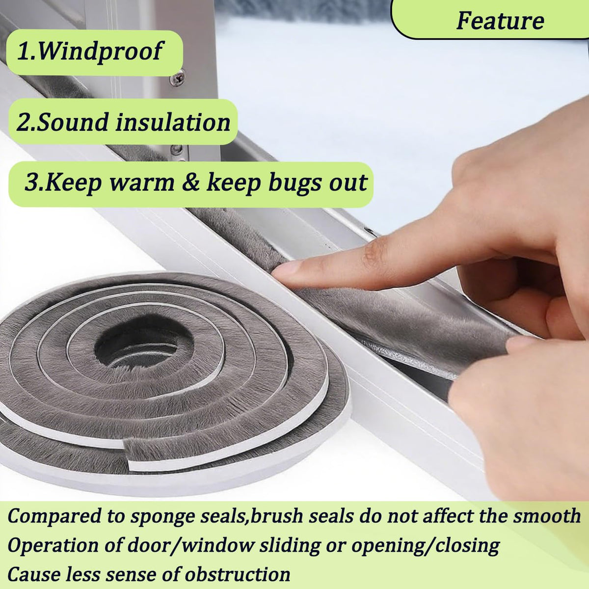 ZOMPAGO adhesive backing close view emphasizing strong bonding in various temperatures.