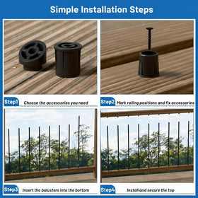 ZONEGRACE AAMA-2604 powder coating provides rust resistance for all weather use.