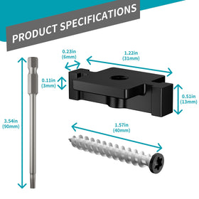 ZONEGRACE composite decking clips set shown with a smooth, even spacing.