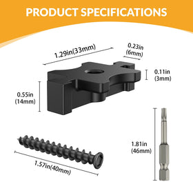 Zonegrace deck screws included for longevity and faster installation.