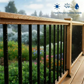 ZONEGRACE modern deck and stair rail look with maintenance-free performance.