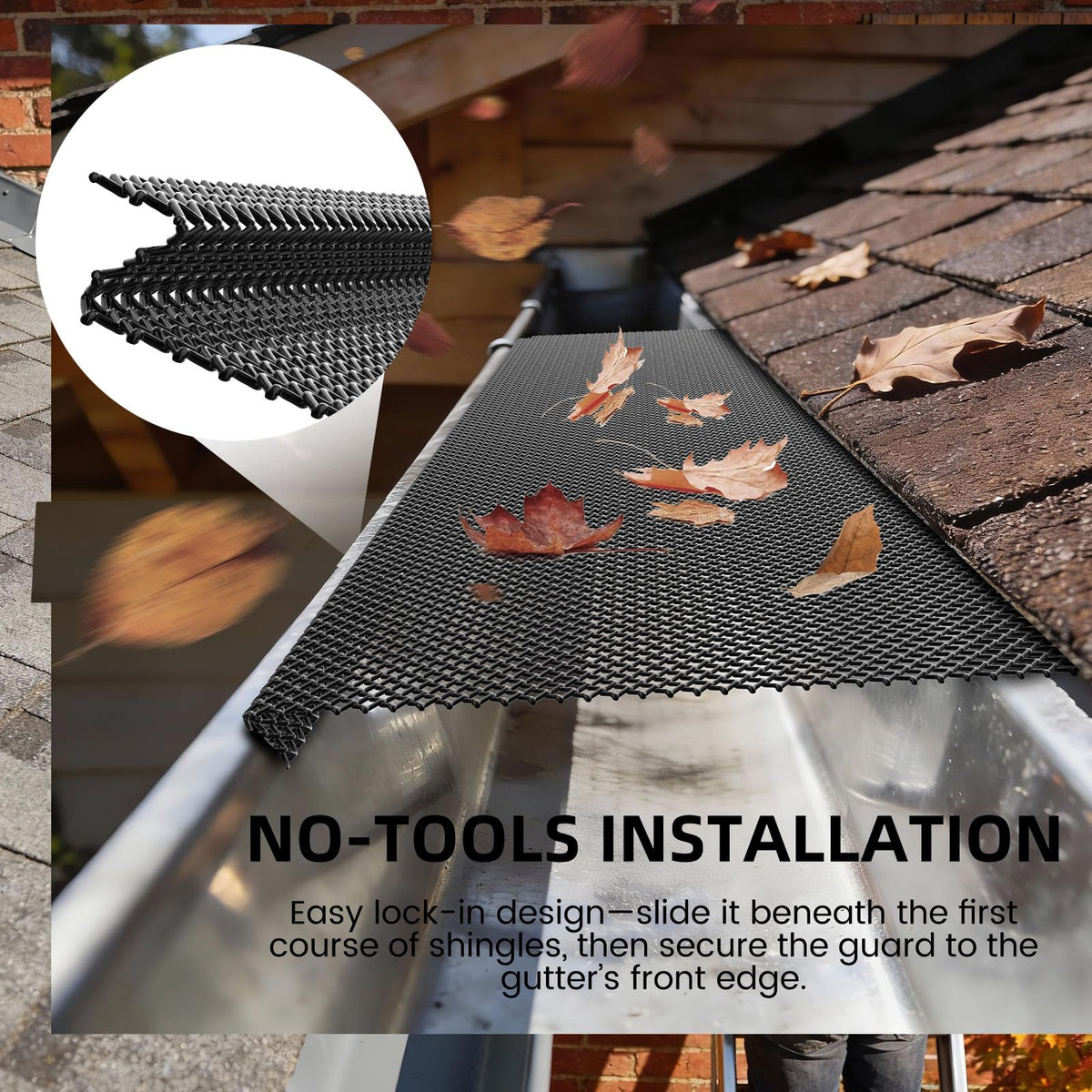 ZONEGRACE DIY installation kit promotes a simple, quick gutter upgrade.