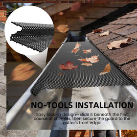 ZONEGRACE DIY installation kit promotes a simple, quick gutter upgrade.