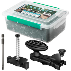 ZONEGRACE hidden deck fasteners 1000-pack securing grooved boards for a clean deck look.