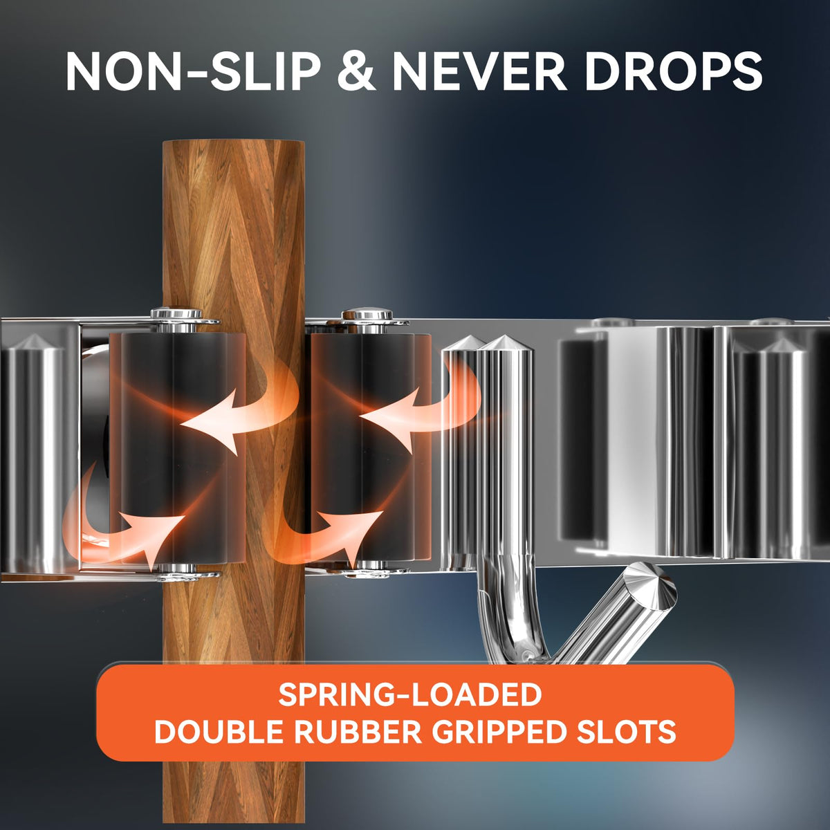 ZONGOOL wall-mount installation options for adhesive and screws.