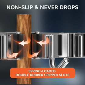 ZONGOOL wall-mount installation options for adhesive and screws.