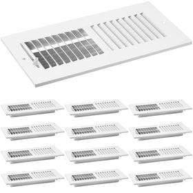 Zonon 12-pack air vent covers suitable for ceiling or wall installations in white.