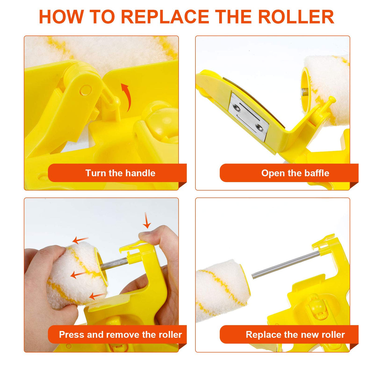 Zonon 9-set packaging shows four extra rollers and four brushes included.